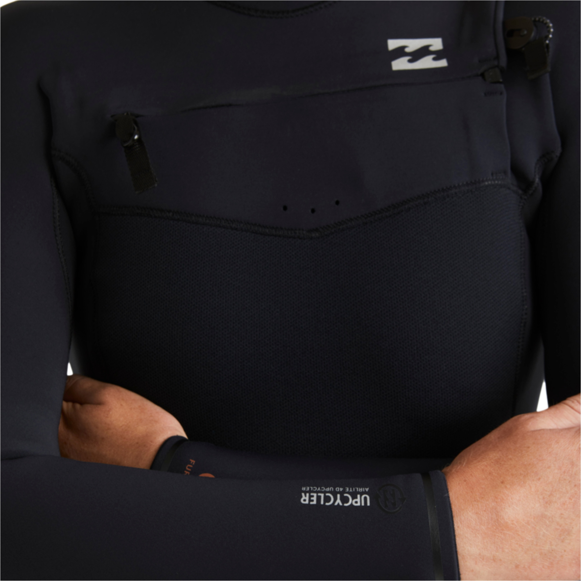 2026 Billabong Womens Furnace Natural 3/2mm Chest Zip Wetsuit ABJW100223 - Black Tiki